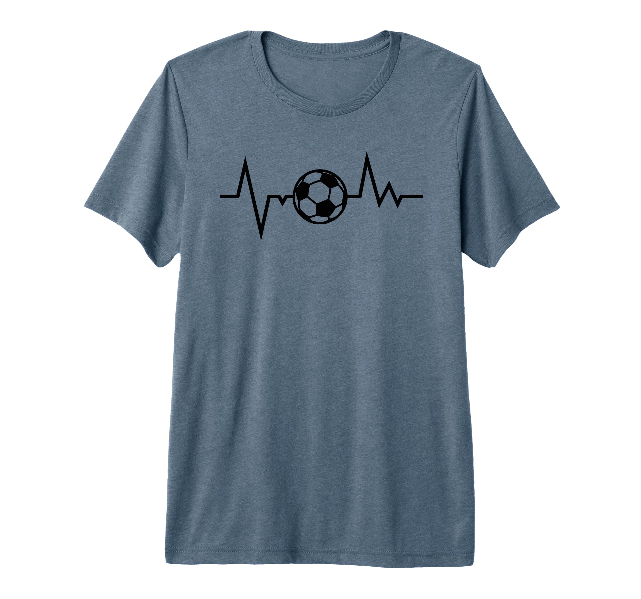 Soccer Heartbeat Funny Soccer Sports T-Shirt - Aesthetic Graphic Unisex