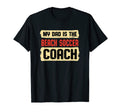 Dad Is Beach Soccer Coach Fathers Day T-Shirt - Custom Art Print Unisex