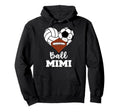 Ball Mimi Heart Funny Volleyball Soccer Hoodie - Novelty Apparel Unisex