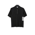 Thom Browne Black T-Shirt with Collar