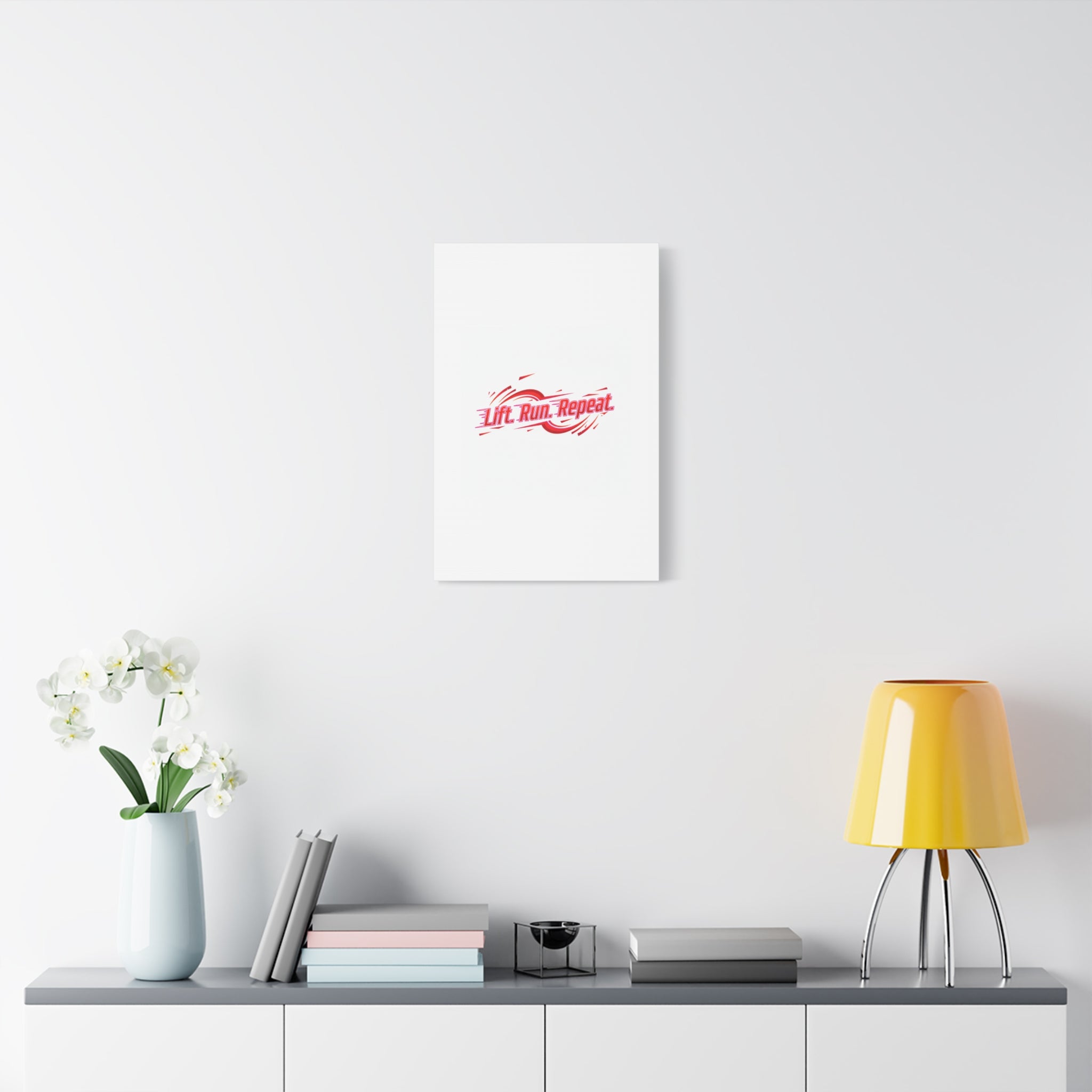 Lift Run Repeat Canvas | Fitness Wall Art, Gym Motivation