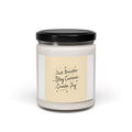 Just Breathe Stay Curious Create Joy Candle | Messy Handwritten Typography, Soy Jar