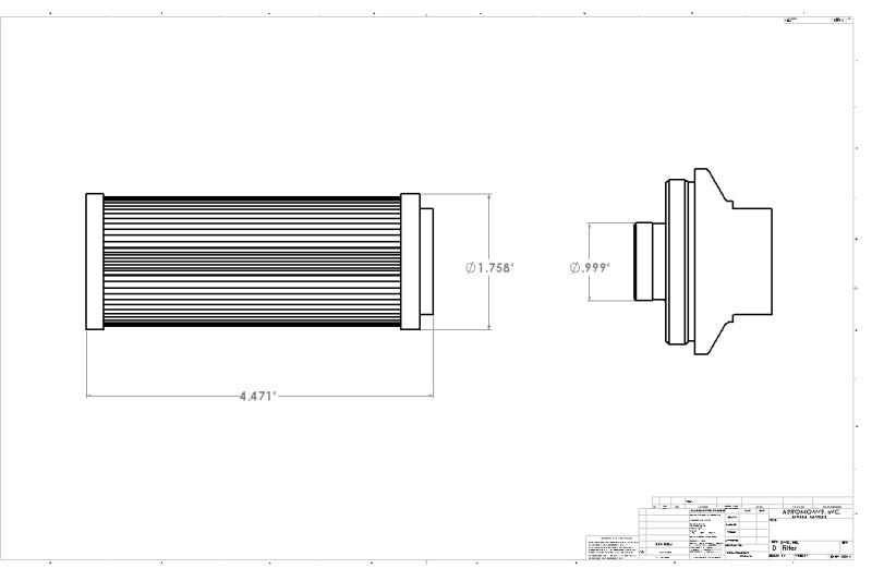 Aeromotive ORB-10 Shutoff Valve Fuel Filter