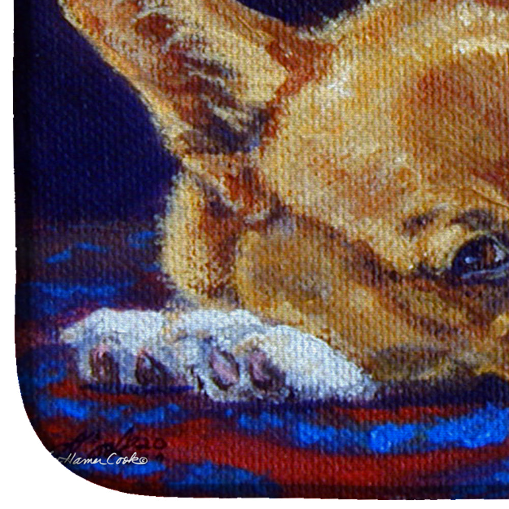 Corgi Birth of Venus Dish Drying Mat Absorbent Dish Drying Mat Pad for Kitchen Counter Dish Drainer Mat for Countertop, 14 x 21", Multicolor
