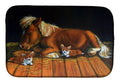 Corgi Snuggles the pony Dish Drying Mat Absorbent Dish Drying Mat Pad for Kitchen Counter Dish Drainer Mat for Countertop, 14 x 21", Multicolor