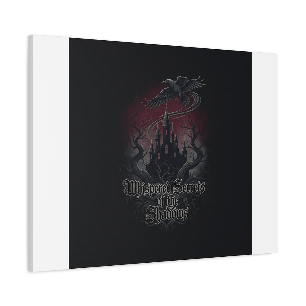 Whispered Secrets of the Shadows Castle Wall Art, Matte Canvas | Gothic Medieval Decor
