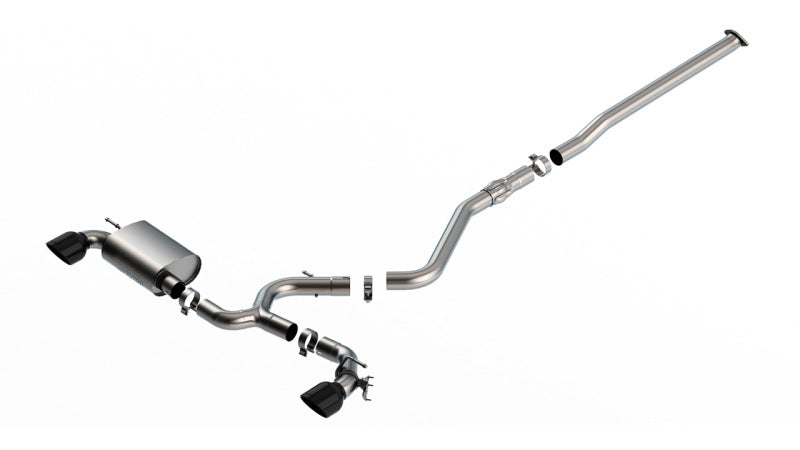 Borla 22-23 Hyundai Kona N 2.0L 4 CYL. Turbo AT/MT ATAK Catback Exhaust Black Chrome 140926BC