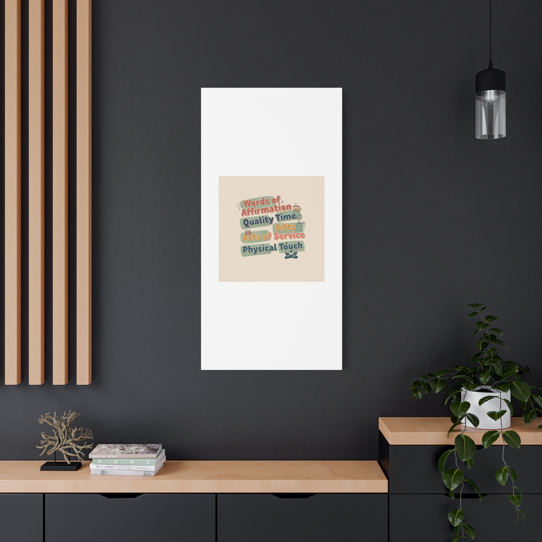 Love Languages List Matte Canvas Wall Art | love language meme, relationship humor
