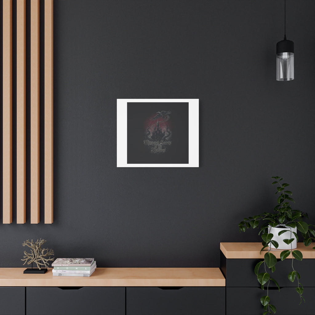 Whispered Secrets of the Shadows Castle Wall Art, Matte Canvas | Gothic Medieval Decor