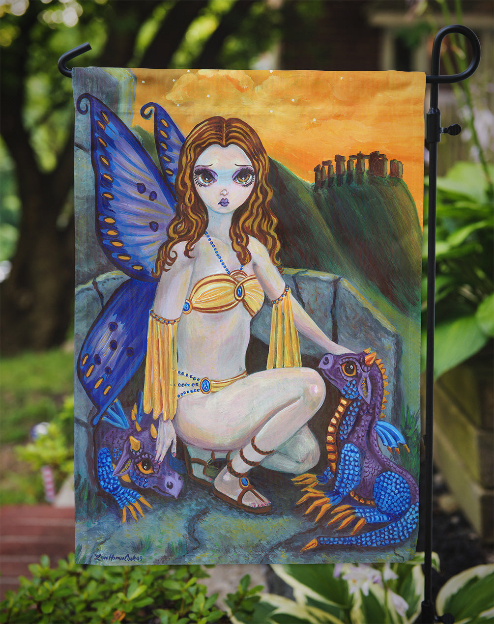 Fairy Foundlings Garden Flag Mailbox Decorative Yard Banner Outside Patio Artwork for Flower Beds, Garden Size, Multicolor