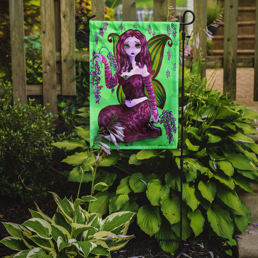 Fairy Lady Wisteria Garden Flag Mailbox Decorative Yard Banner Outside Patio Artwork for Flower Beds, Garden Size, Multicolor