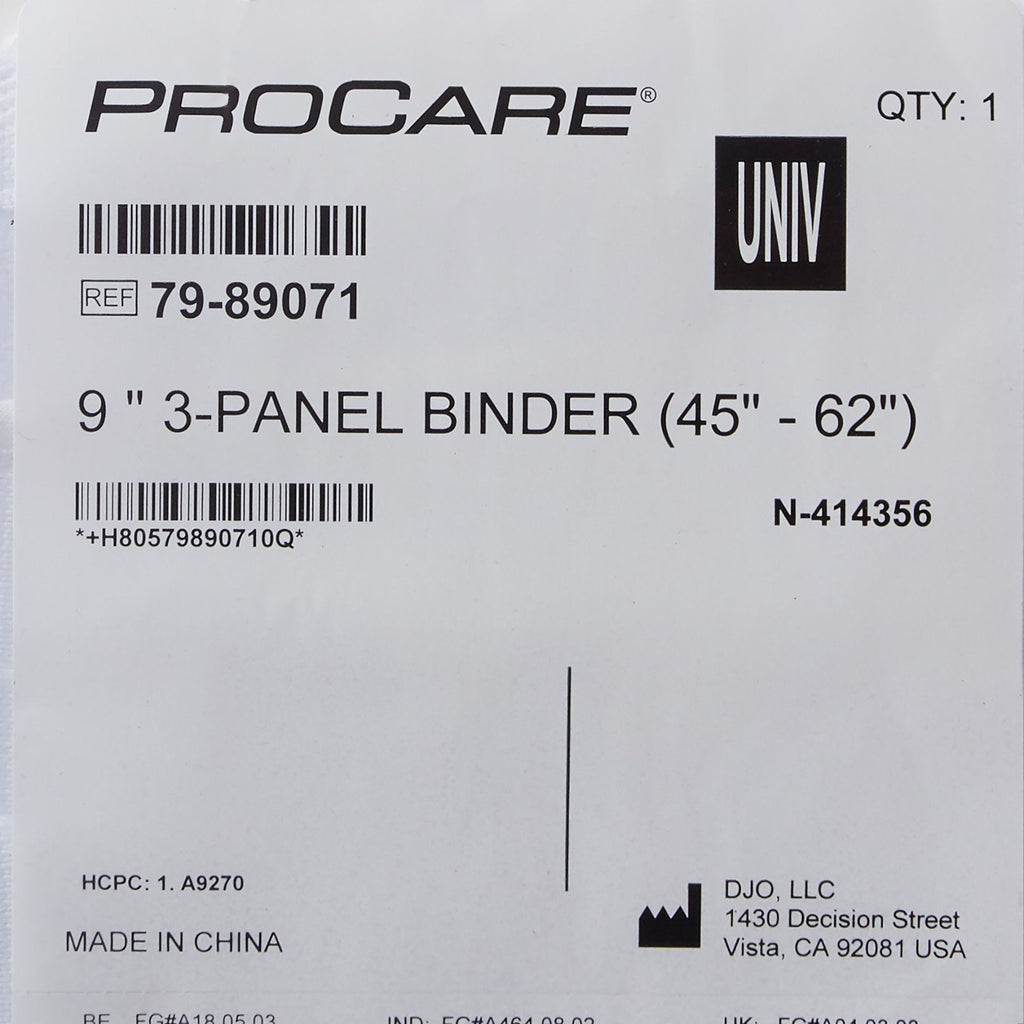 ProCare® 3-Panel Abdominal Support, One Size Fits 45 – 62 Inch Waists 79-89071
