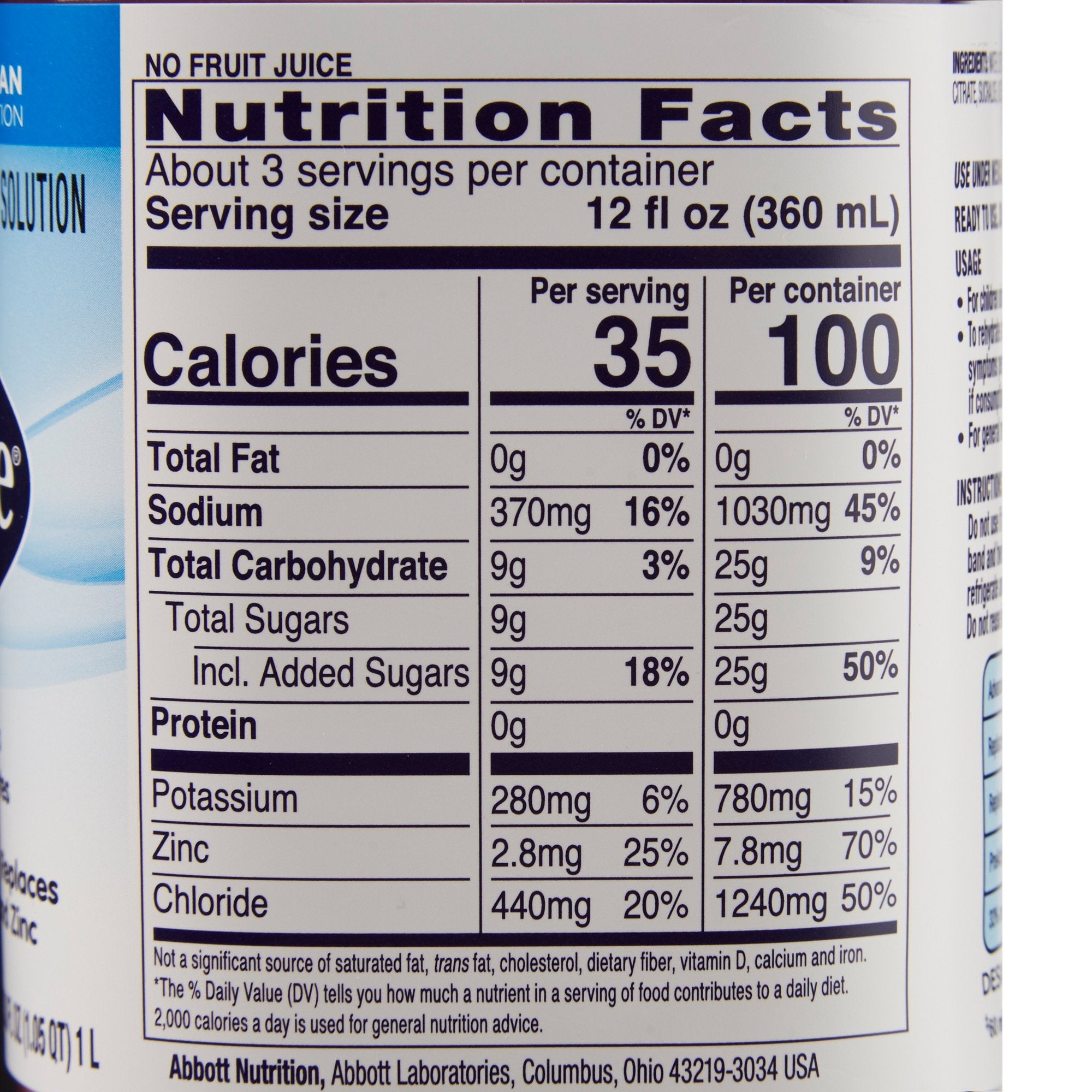 Pedialyte® Grape Electrolyte Solution, 1 Liter Bottle 00240