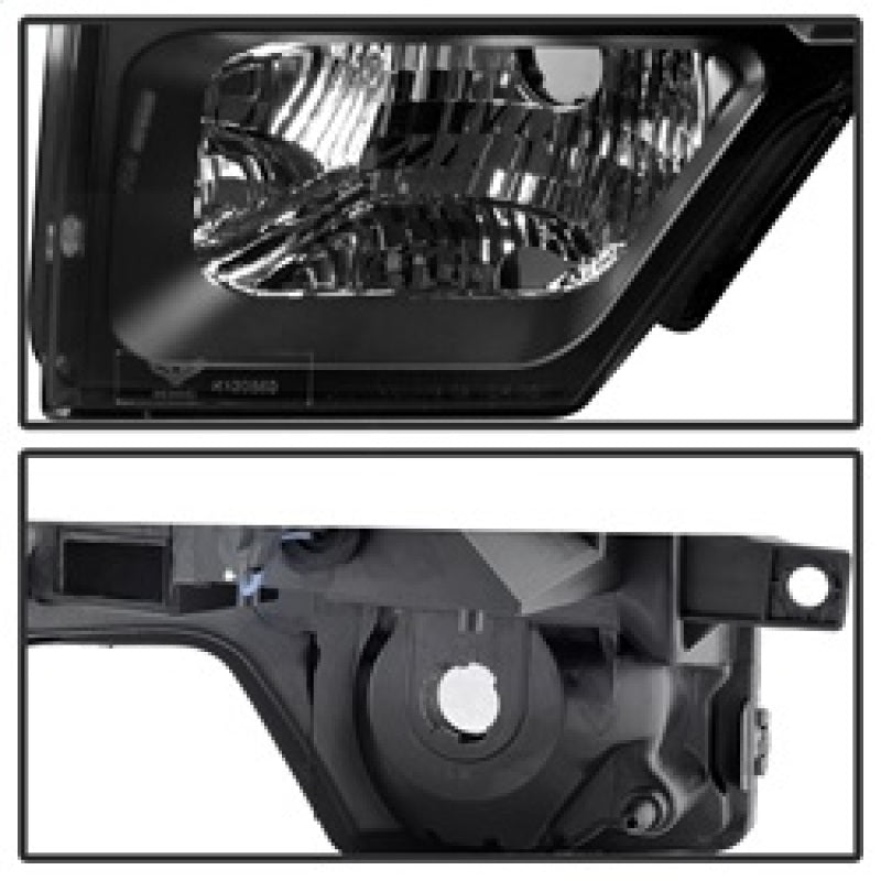 SPYDER Xtune Ford F150 09-14 Projector Headlights Halogen Model Only LED Halo Black PRO-JH-FF15009-CFB-BK 9032226