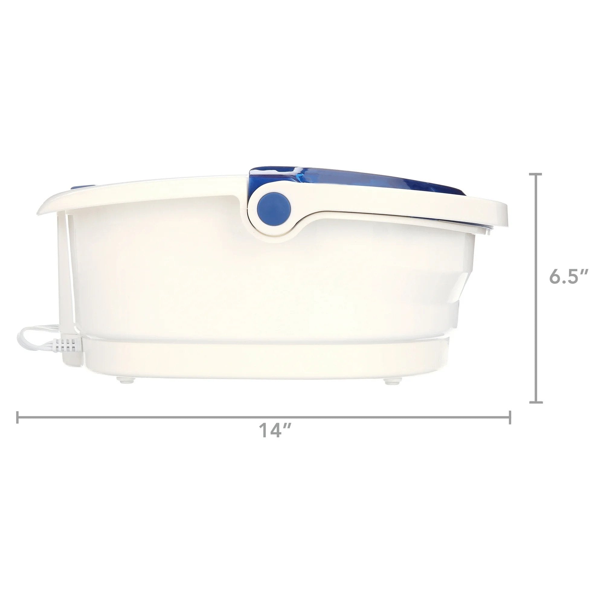 Foot Bath with Heat Boost HoMedics® Bubble Bliss Elite Blue / White Plastic FB-380HJ-1PK