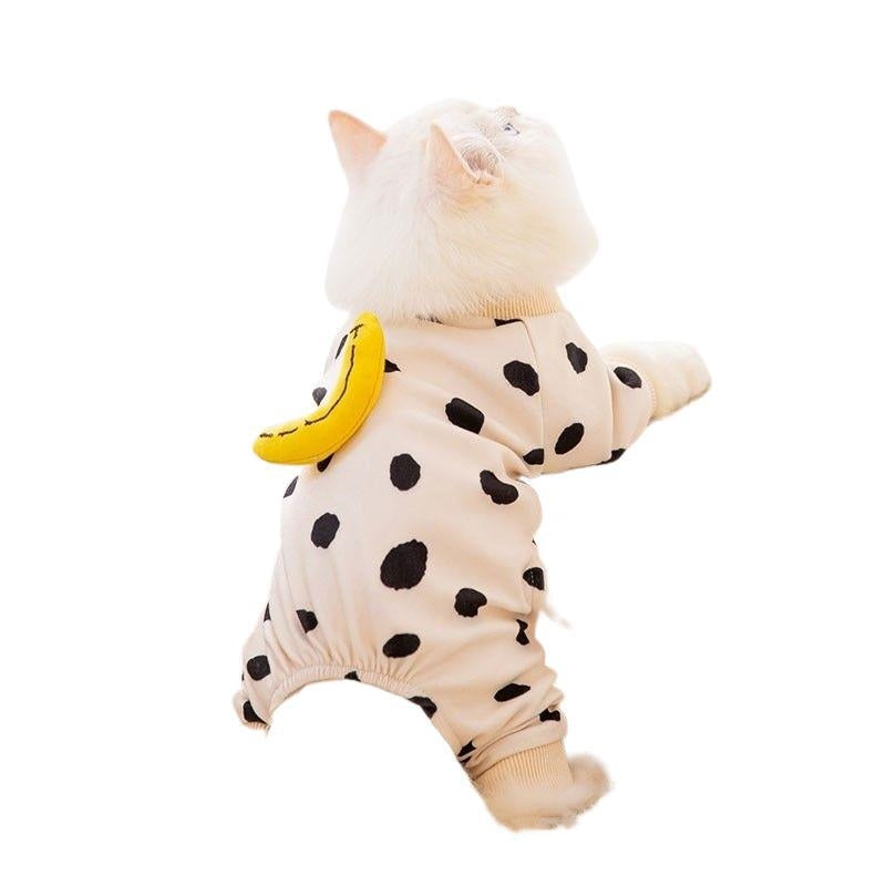 Cute Kitty Pet Clothes Anti-lint
