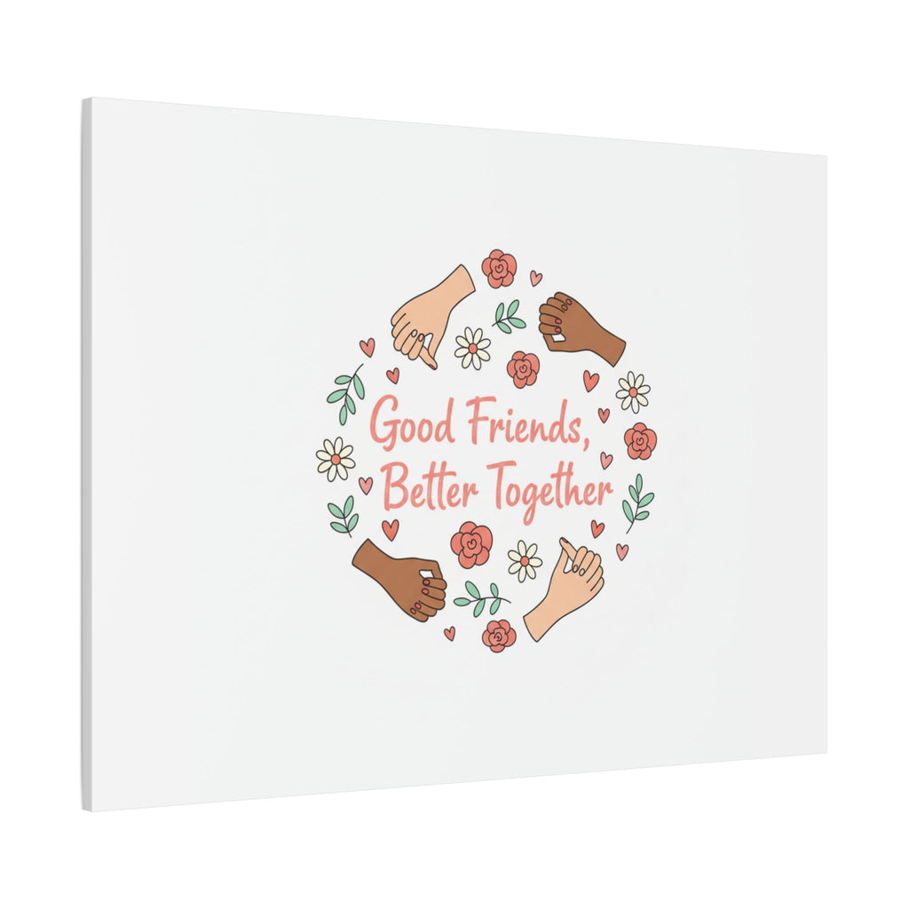 Good Friends Better Together Canvas | Friendship Valentine, Platonic Love