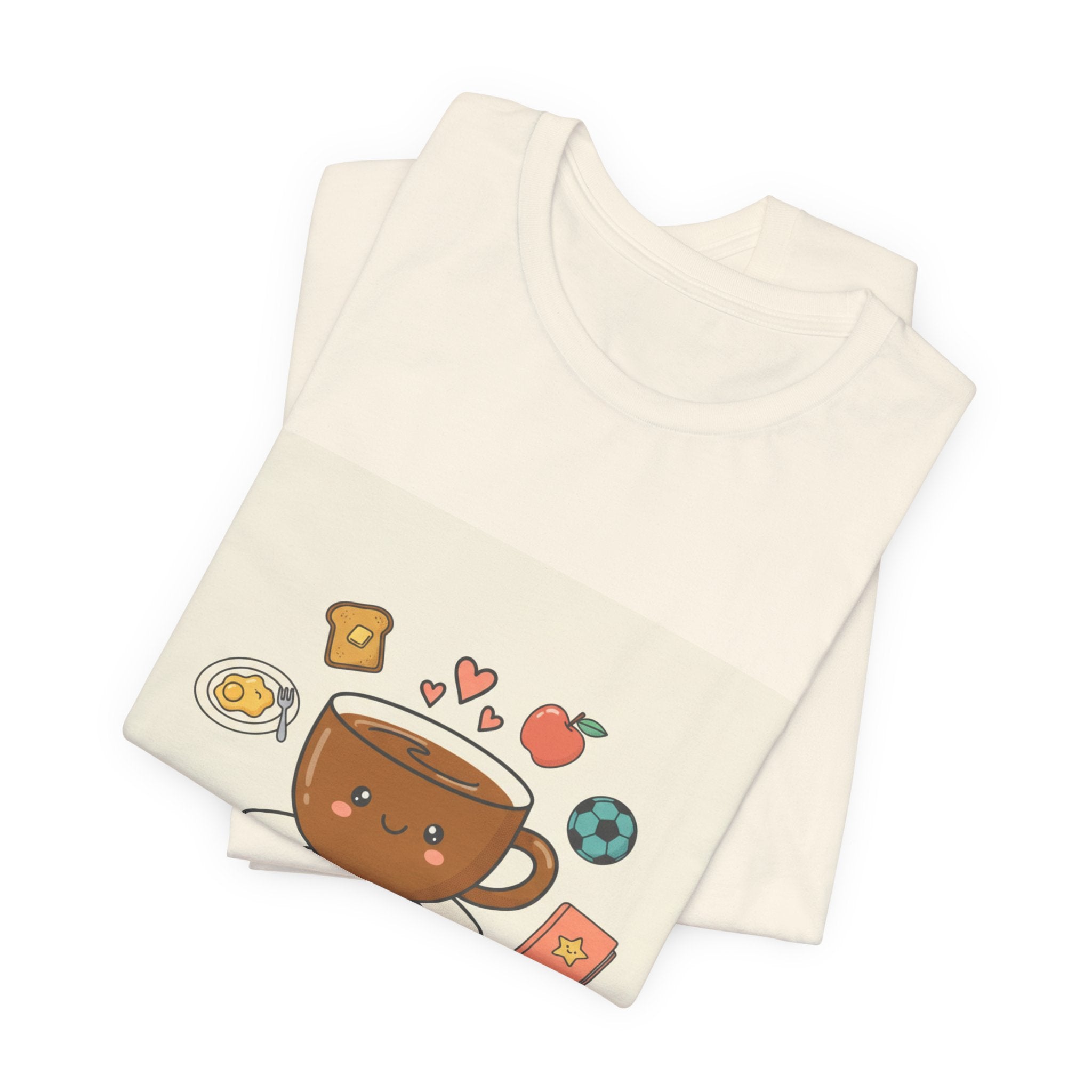 Morning Chaos Coffee & Kids Tee | mom life tee, tired parent shirt