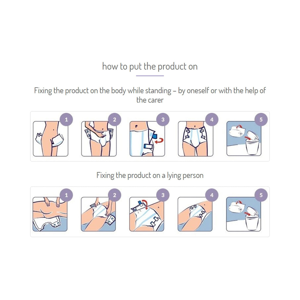 Seni® Super Plus Overnight Heavy to Severe Absorbency Incontinence Brief, Medium S-ME25-BP1