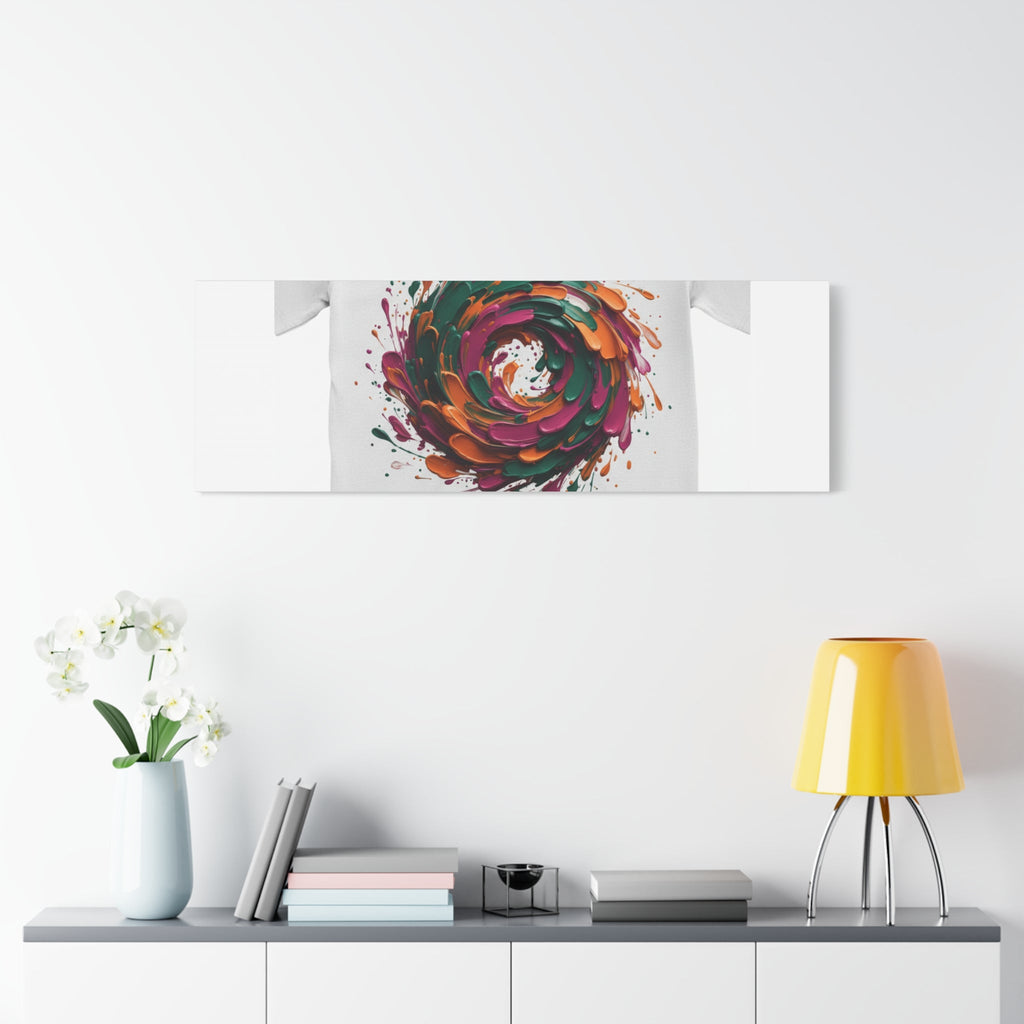 Painterly Abstract Floral Swirl Canvas | Matte Stretched Canvas