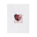 Love Is My Rebellion Velveteen Blanket | Soft Grunge Hearts, Distressed Heart Design
