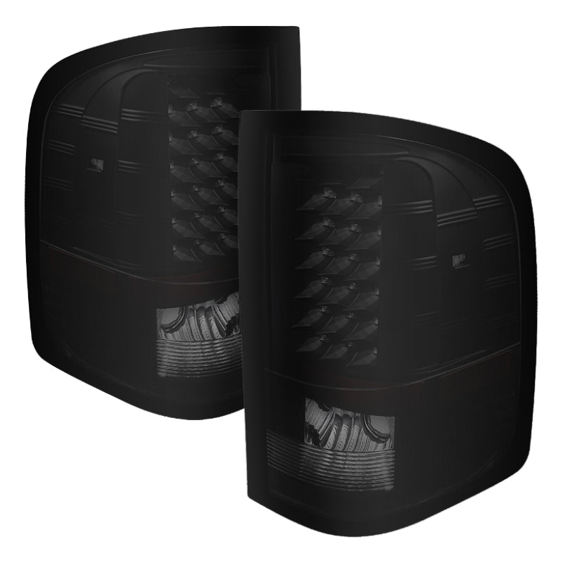 SPYDER Xtune Chevy Silverado 07-13 LED Tail Lights Black Smoke ALT-JH-CS07-LED-BKSM 5077493