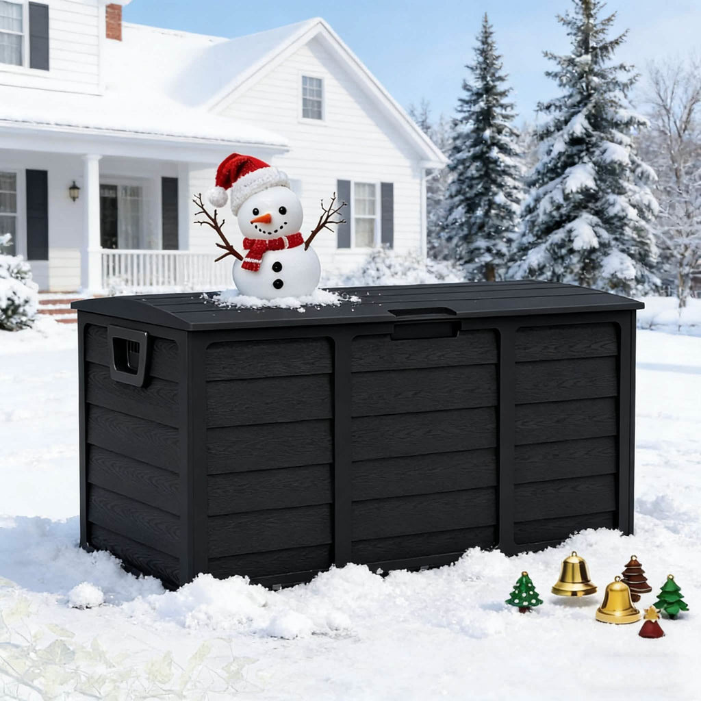 75 - Gallon Outdoor Storage Box with Handles – Black - PhishStones Products