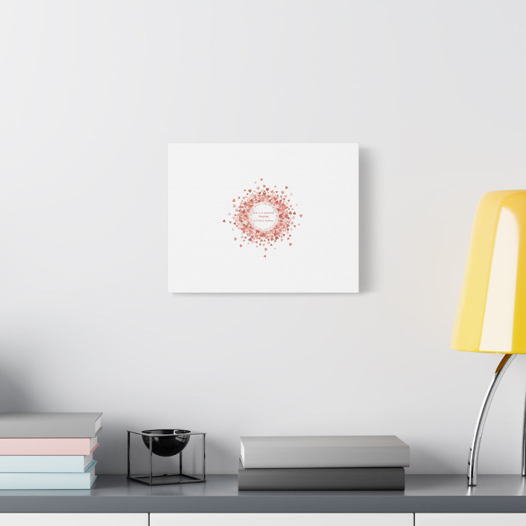 Tiny Heart Confetti Canvas | Matte Stretched Wall Art