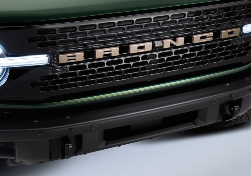 Ford Racing 2021+ Bronco Grille Lettering Overlay Kit - Bronze M-1447-BLBR