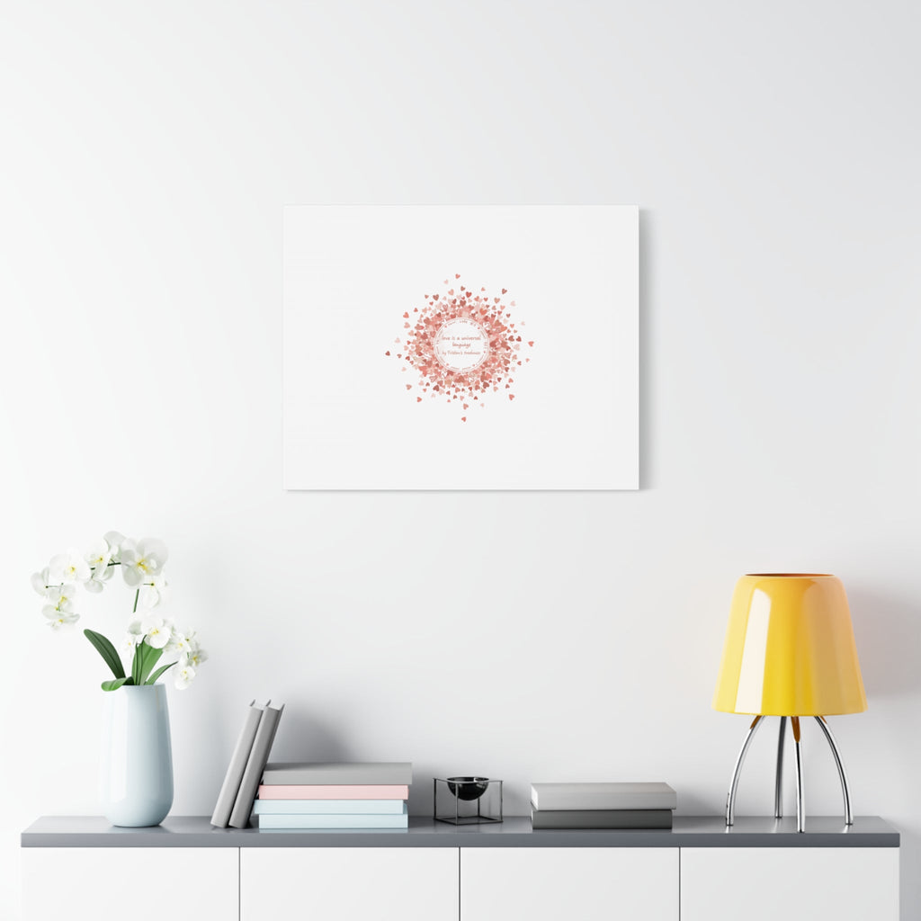 Tiny Heart Confetti Canvas | Matte Stretched Wall Art