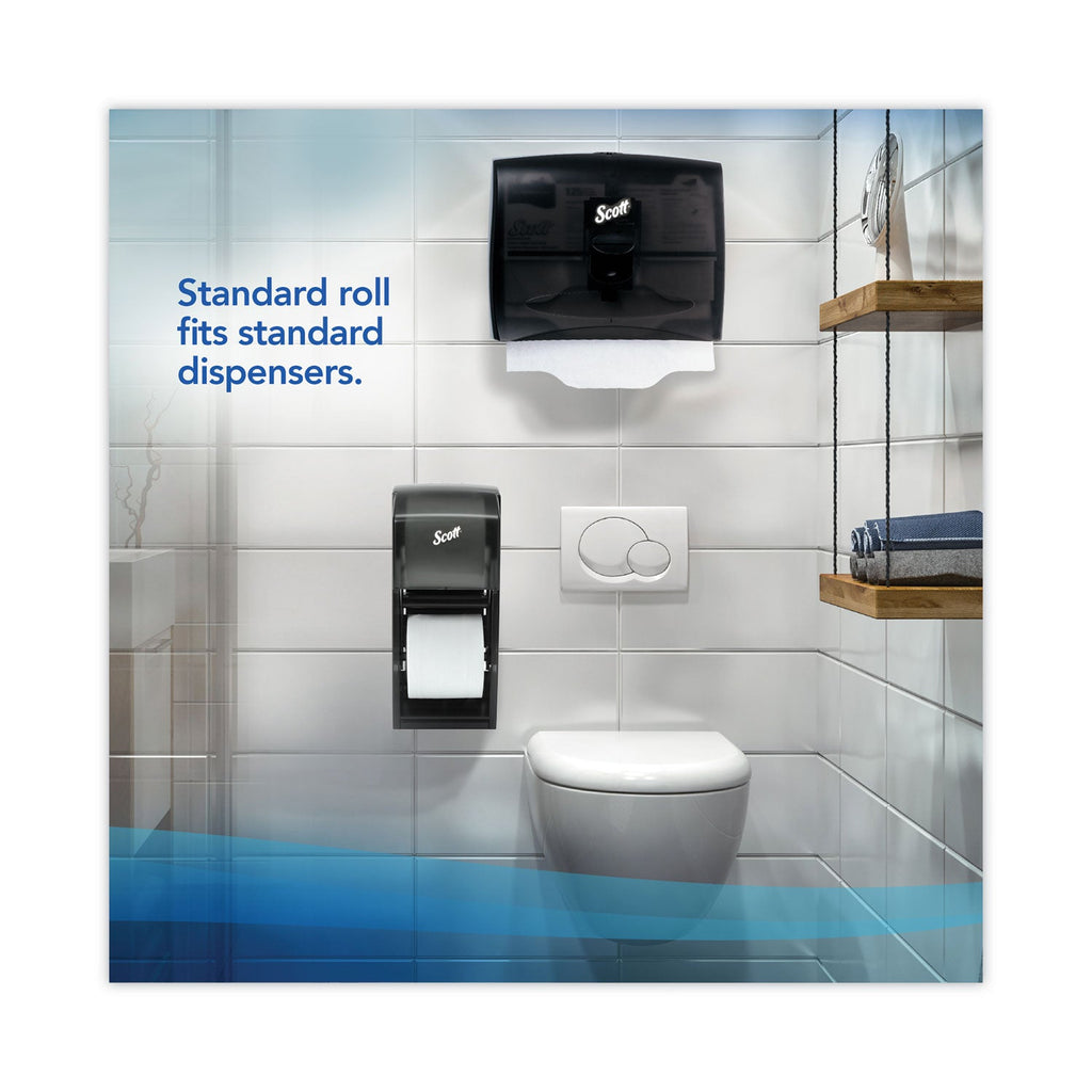 Scott Essential Standard Roll Bathroom Tissue for Business, Septic Safe, 2-Ply, White, 550 Sheets/Roll, 80/Carton