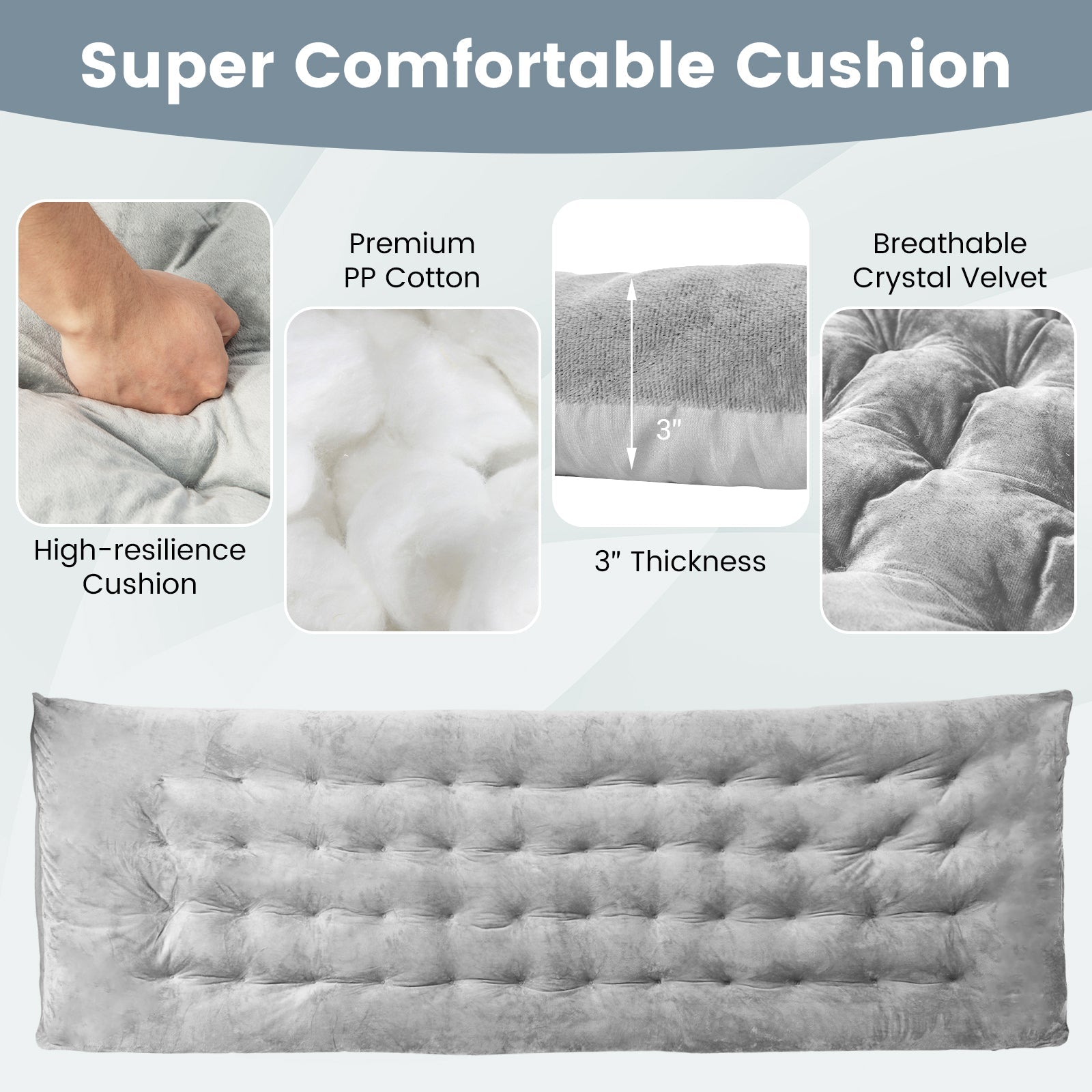 75 x 27.5 Inch Camping Cot Pads with Soft and Breathable Crystal Velvet