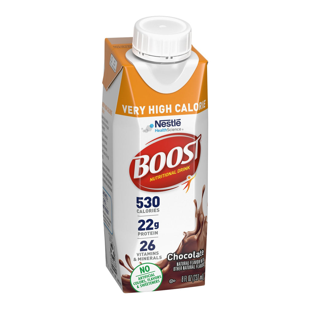 Boost® Very High Calorie Chocolate Nutritional Drink, 8-ounce carton 00043900906584
