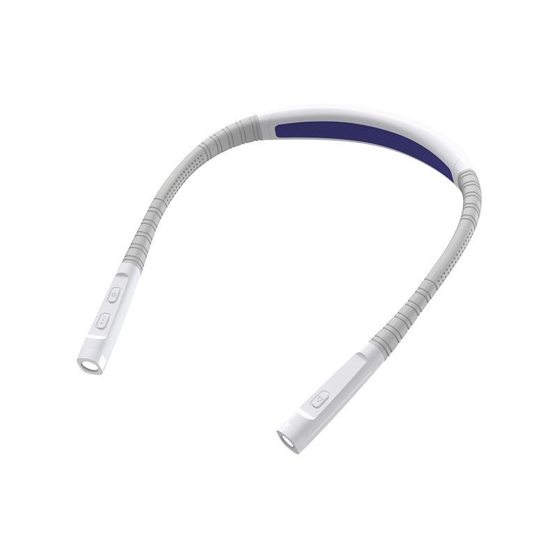 Eye-protecting Neckband Reading Light Outdoor Cycling And Walking Lighting Warning Light Rechargeable Dual-head Work Light