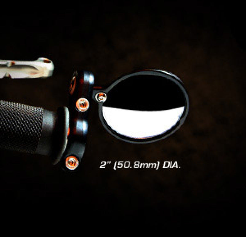 CRG Constructors CRG Blindsight 2 in. Round Bar-End Mirror - Black BS-100