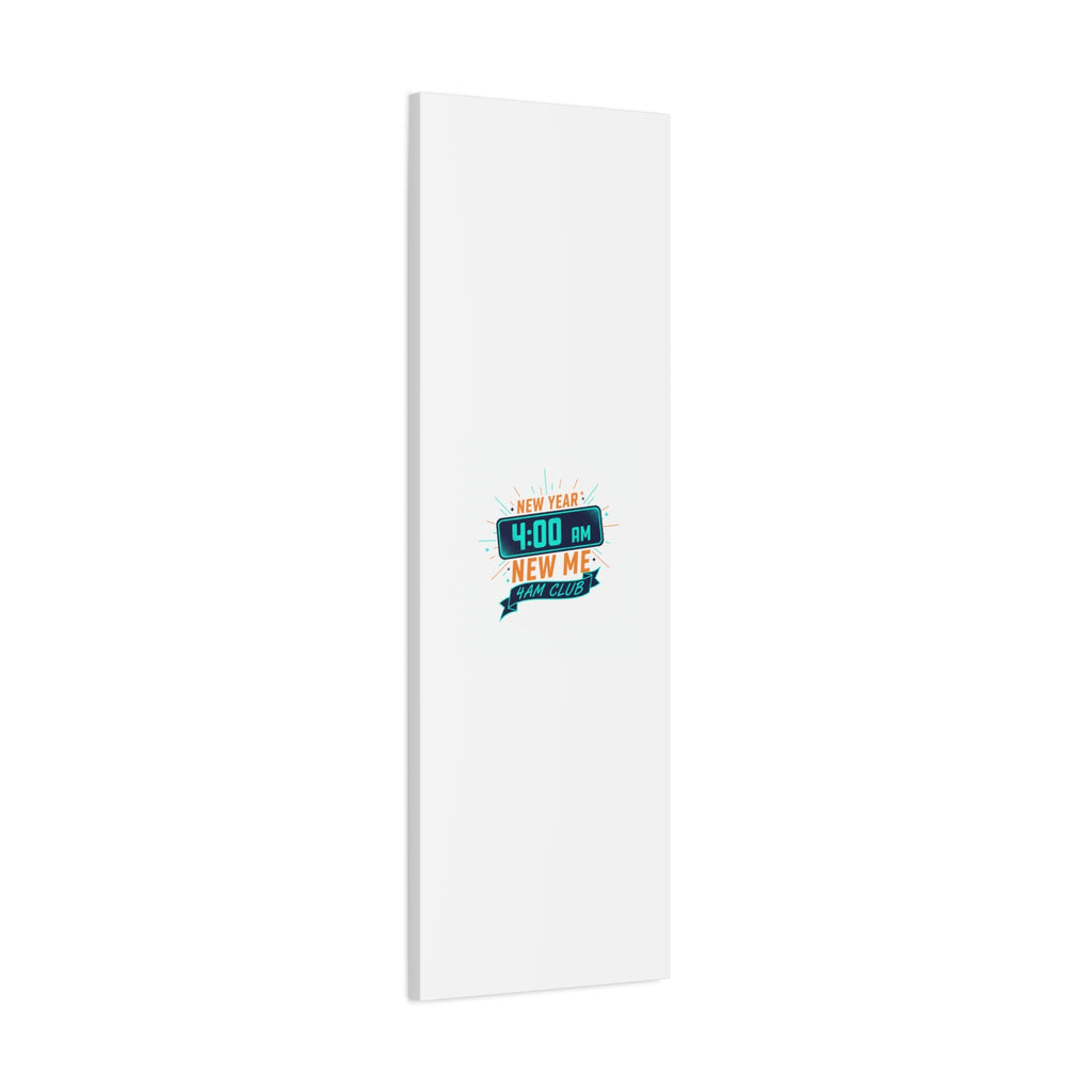 4AM Club New Year Graphic Canvas | Holiday Party Novelty, Festive New Year Decor