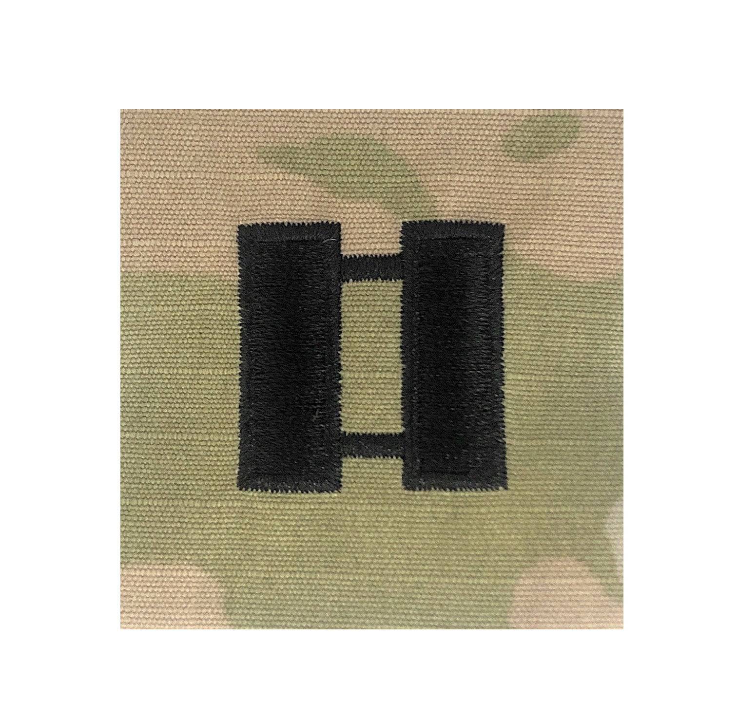 US Army O3 Captain OCP 2x2 Sew-On Rank For Shirt, Jacket, Coat