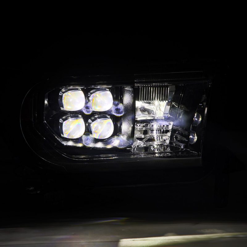 AlphaRex 07-13 Toyota Tundra NOVA LED Proj Headlights Alpha-Black w/Activ Light/Seq Signal/DRL 880820 *Discontinued