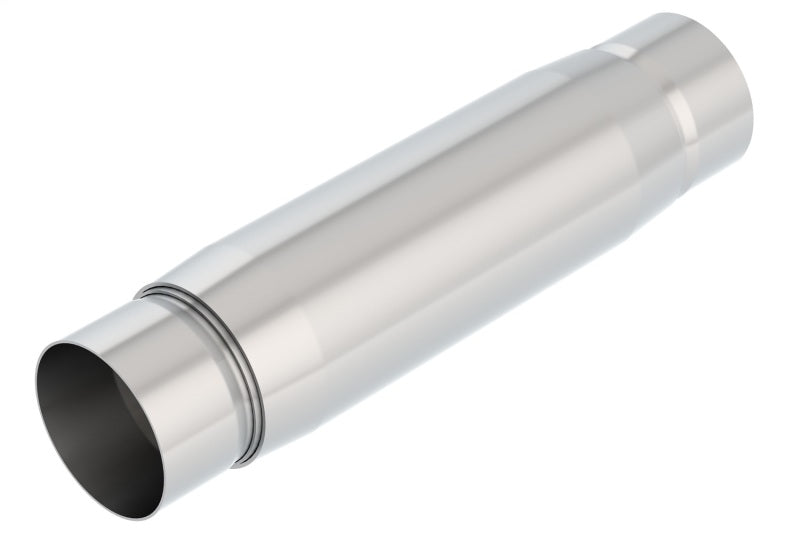 Borla CrateMuffler Resonator Option 3in Center/Center 3.5in Round x 10in - Null Sound Center/Center 400939