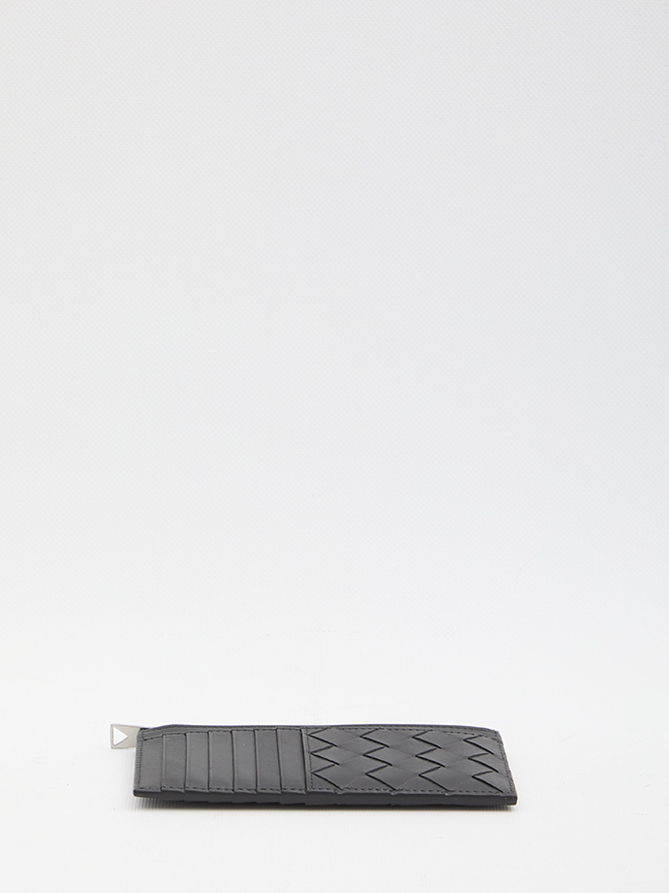 BOTTEGA VENETA Braided Mini Card Holder with Coin Purse - FW25