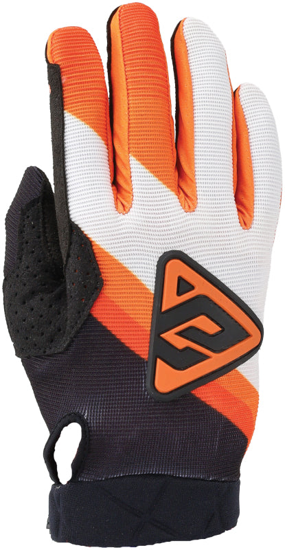 Answer 24 Peak Flo Gloves Black/Hyper Orange/White Youth - Small 442892
