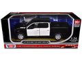 2019 Ford F-150 Lariat Crew Cab Pickup Truck Unmarked Plain Black and White "Custom Builder's Kit - Law Enforcement and Public Service" Series 1/27 Diecast Model Car by Motormax