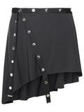 The Attico Mini Skirt In Black Acetate Blend Women