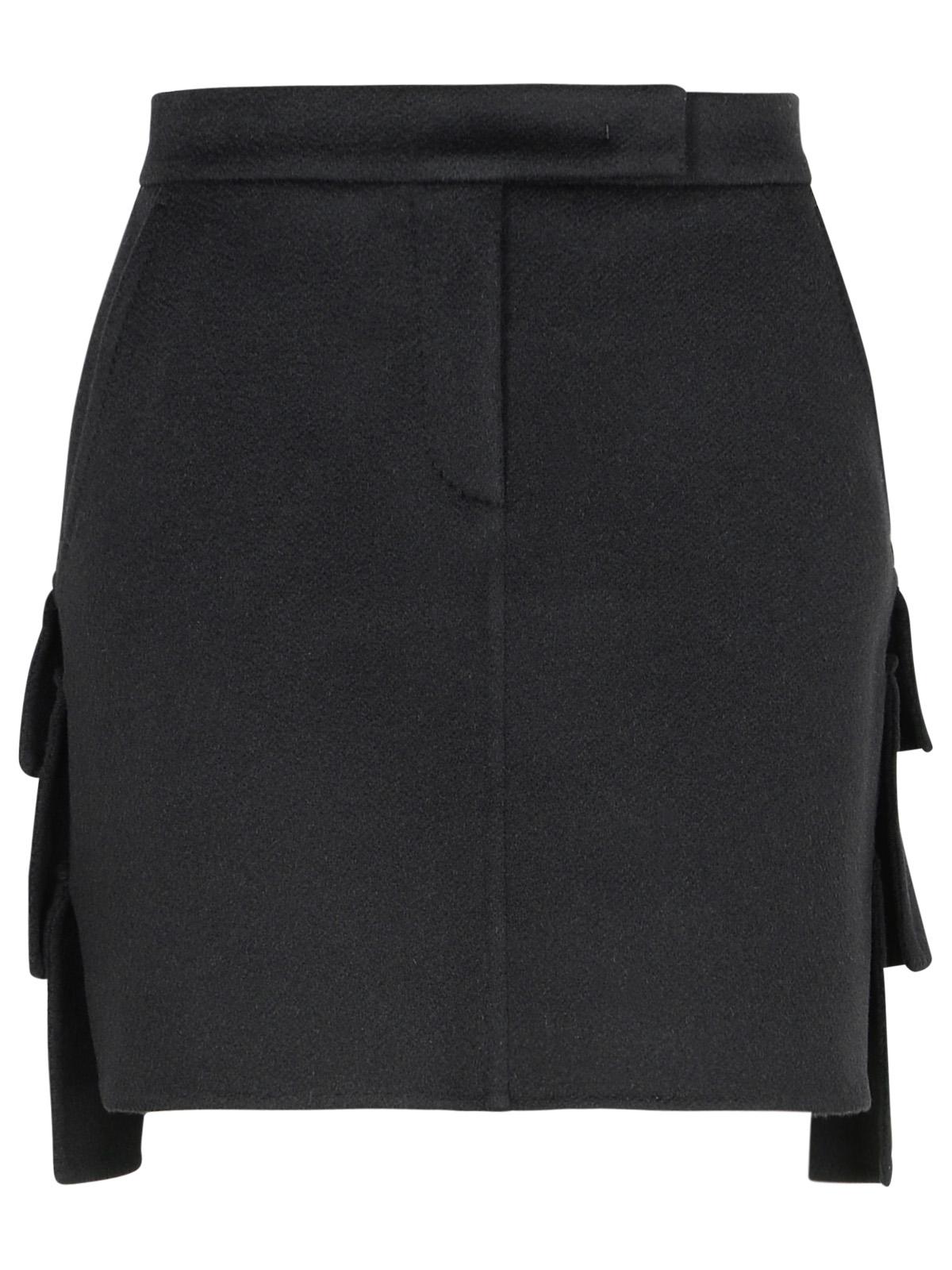 Max Mara 'Caro' Black Camel Miniskirt Women
