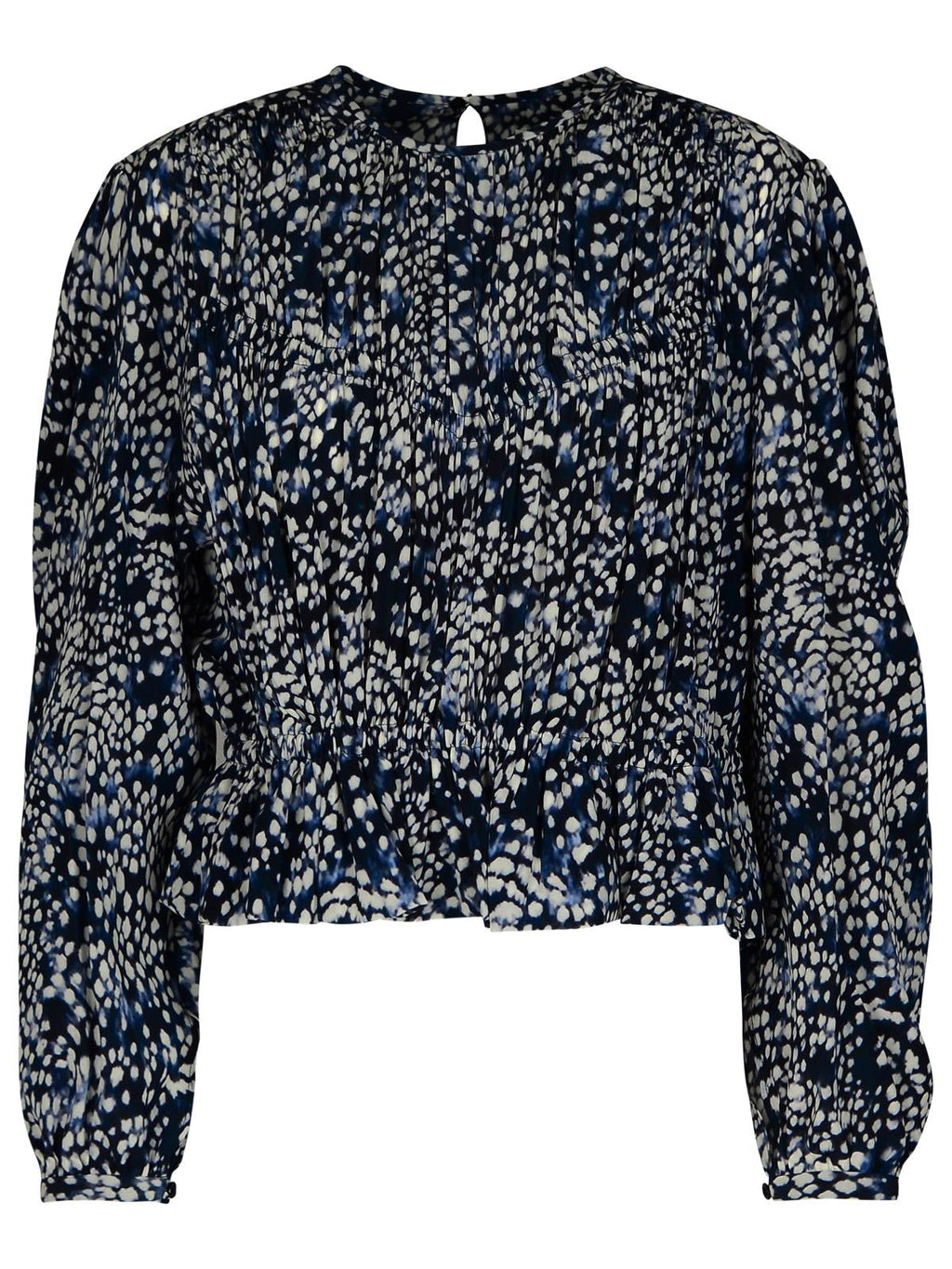 Isabel Marant 'Gelina' Blue Silk Blend Blouse Women