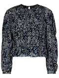Isabel Marant 'Gelina' Blue Silk Blend Blouse Women