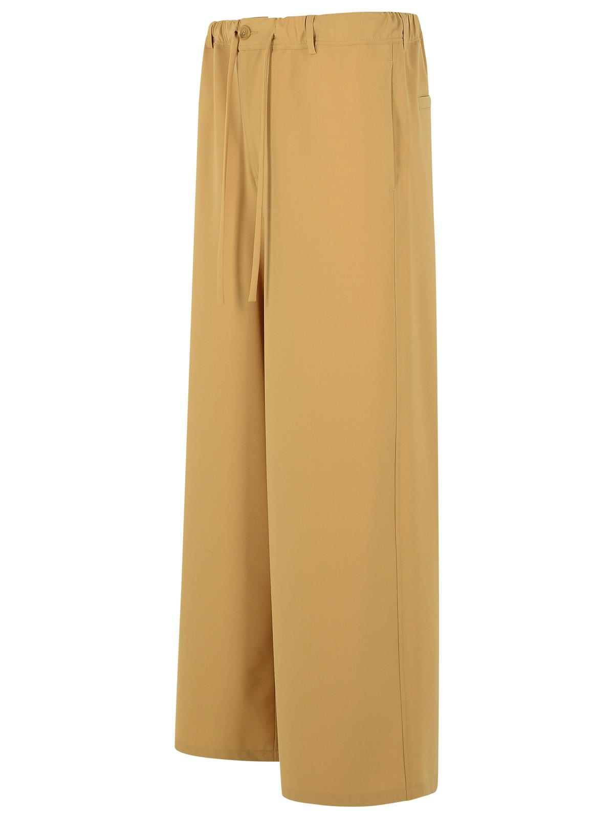 Marni Beige Virgin Wool Blend Trousers Men