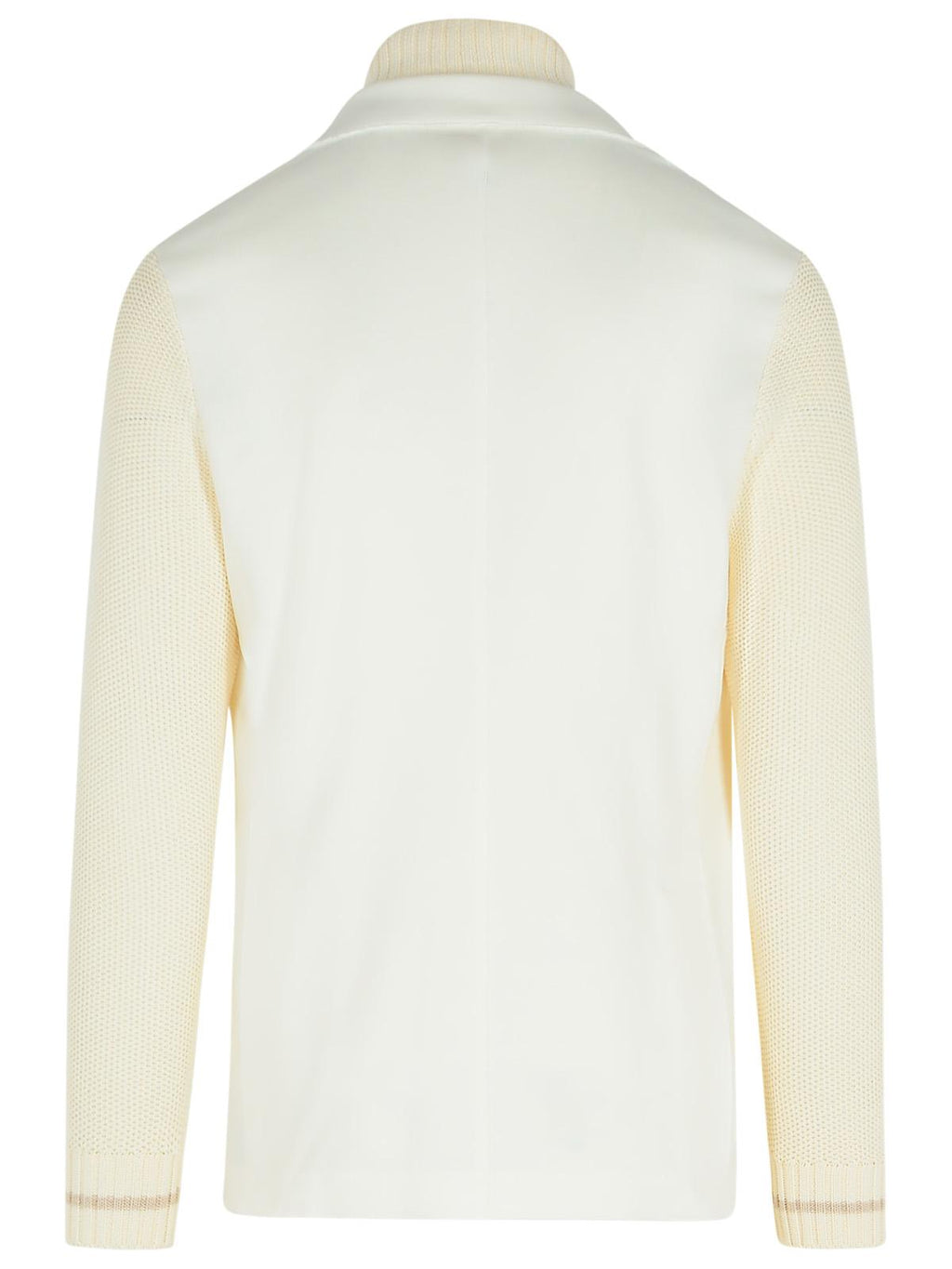 Eleventy White Cotton Blend Cardigan Men