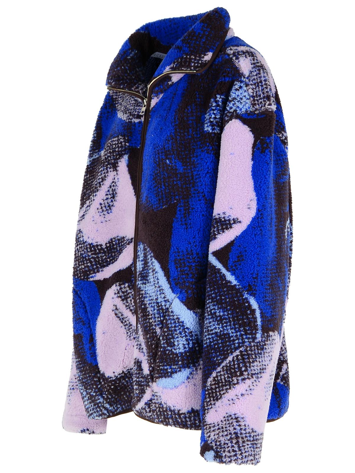 Jw Anderson Blue Polyester Blend Fleece Men