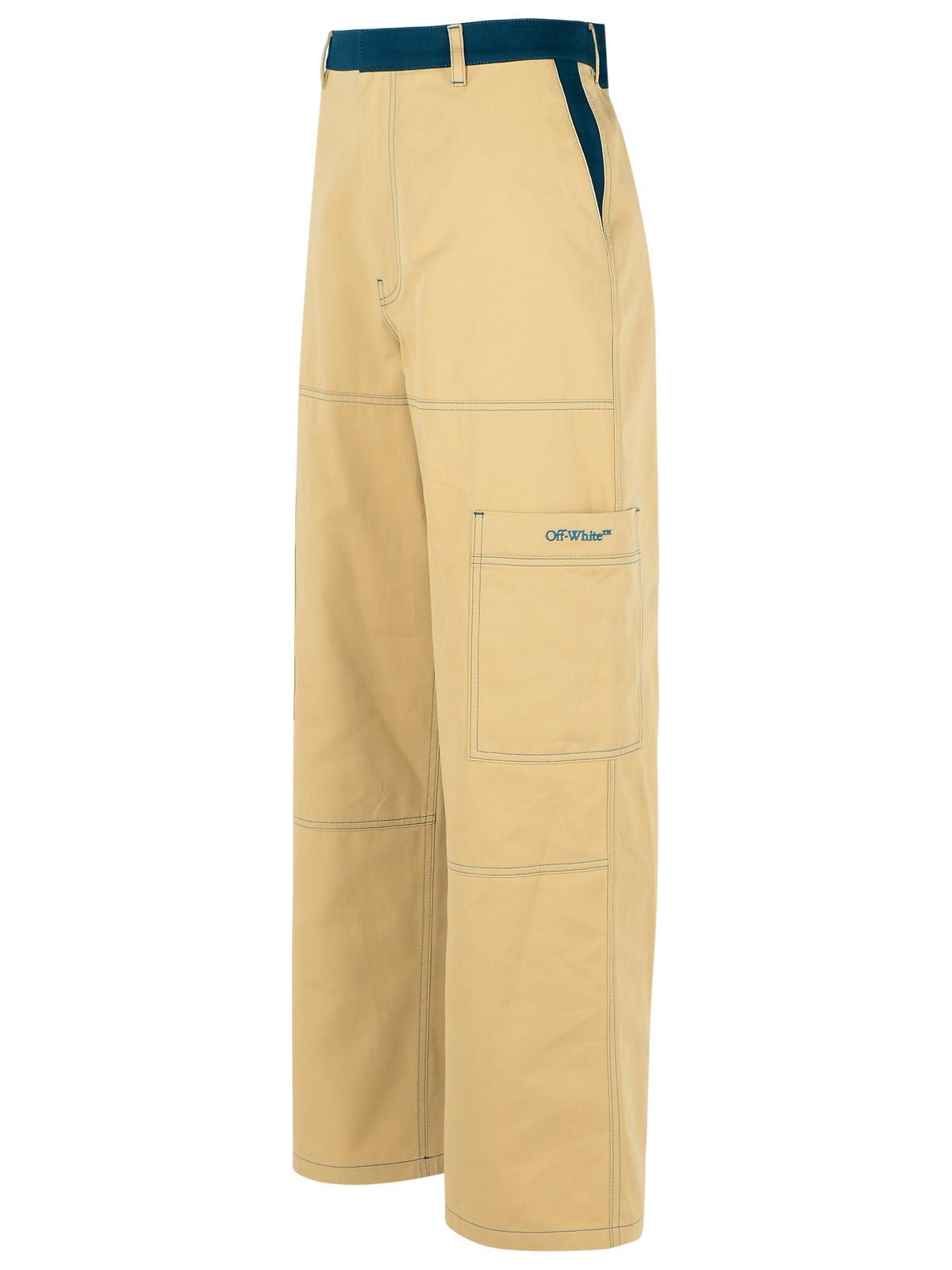 Off-White 'Cargo' Beige Cotton Pants Men
